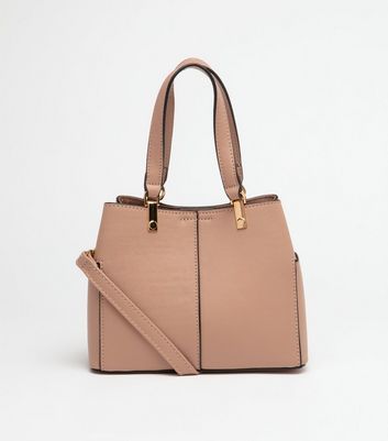 cream leather tote bag