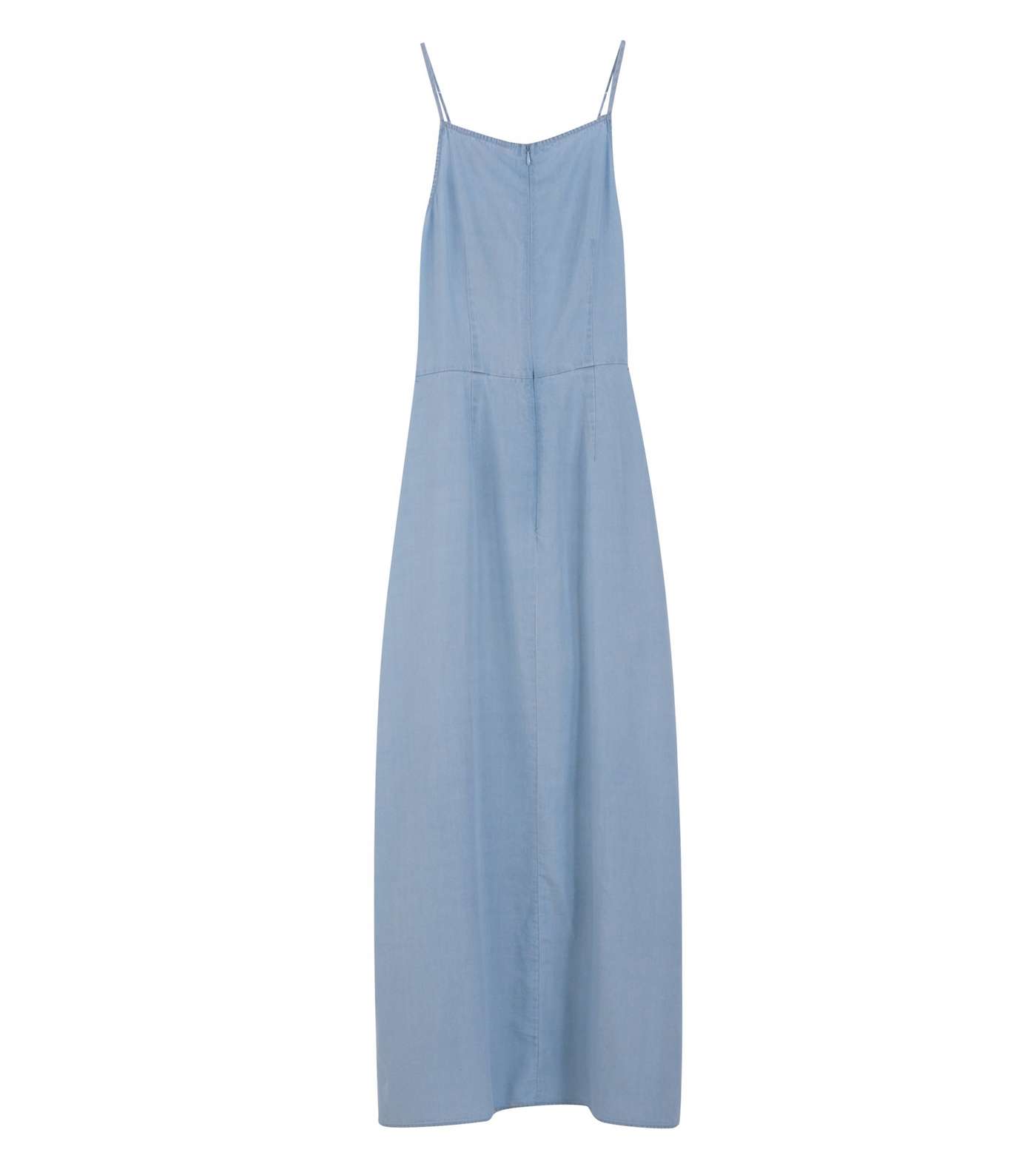 Girls Pale Blue Chambray Maxi Playsuit  Image 2
