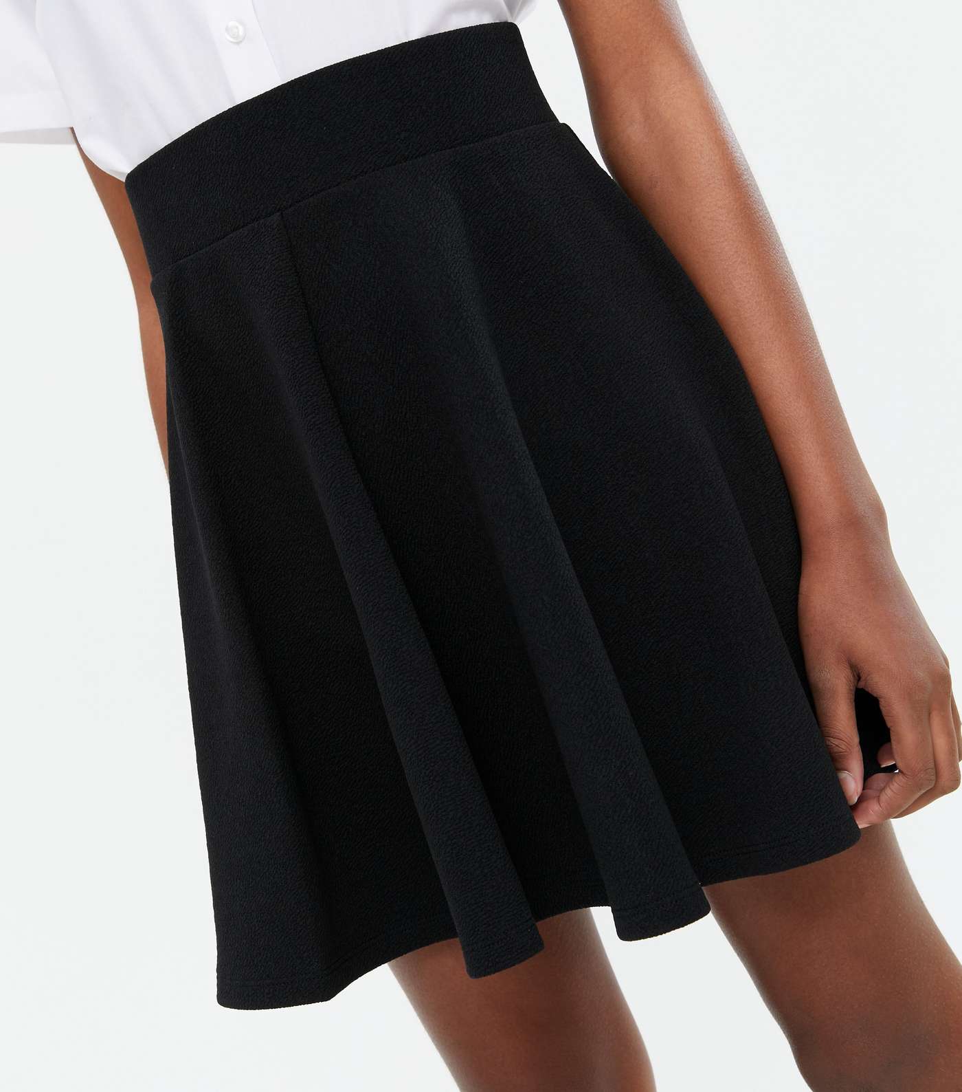 Girls Black Skater Skirt Image 3