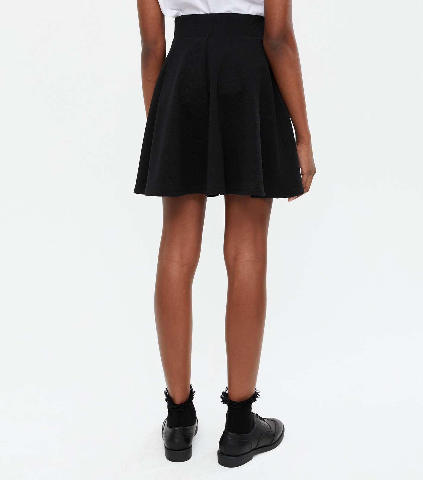 Girls Black Skater Skirt Image 5