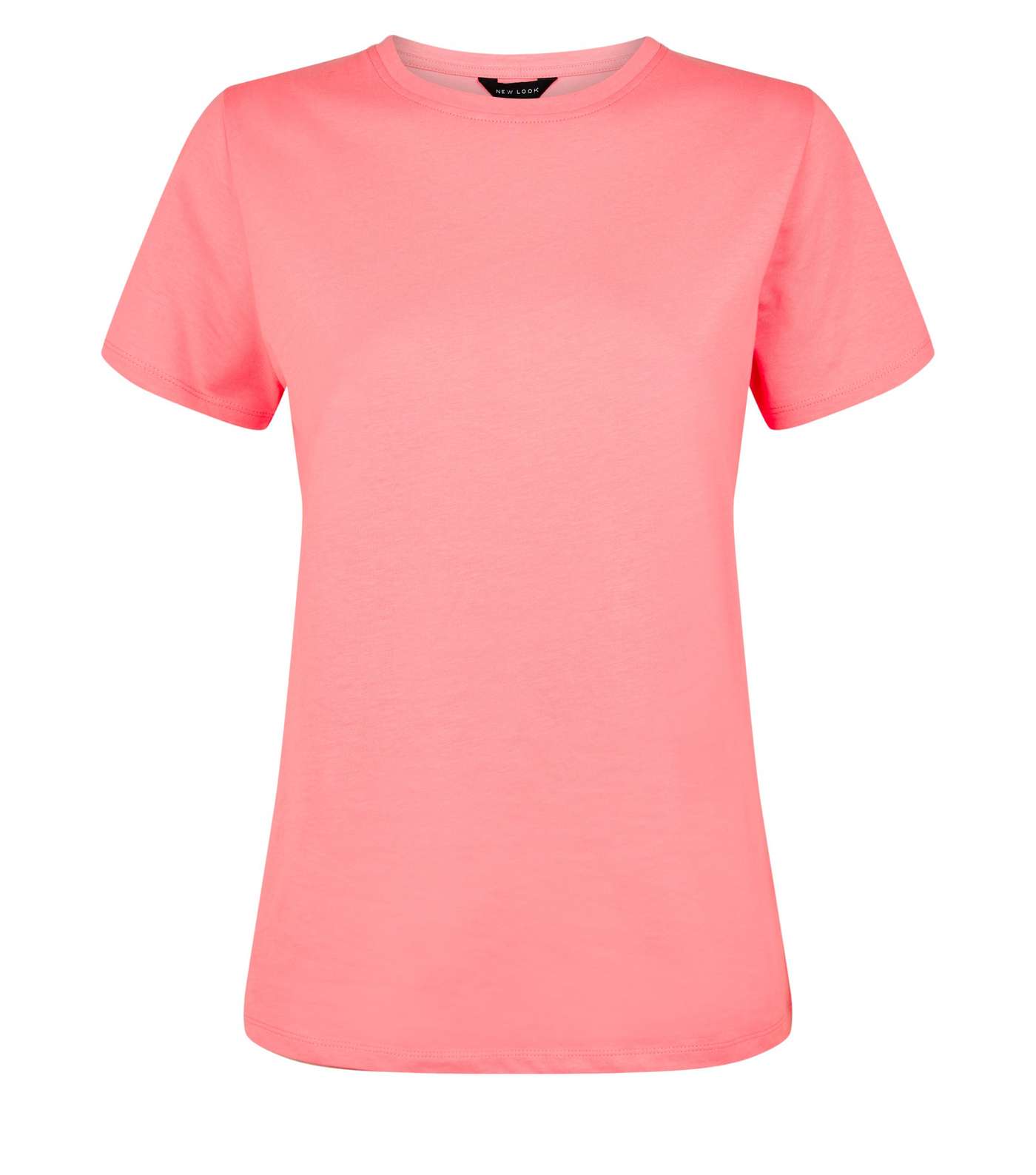 Bright Pink Short Sleeve Crew T-Shirt Image 4