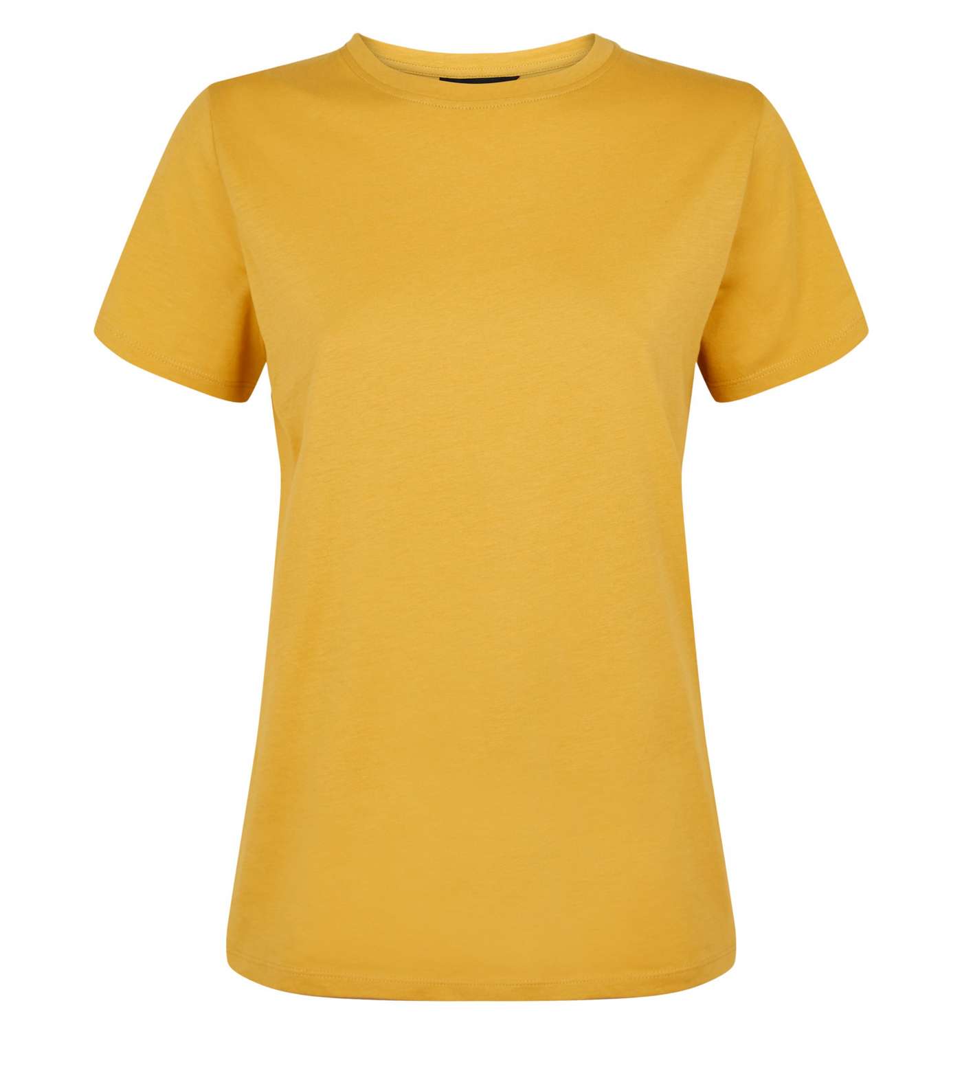 Mustard Short Sleeve Crew T-Shirt Image 4