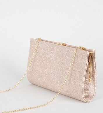 Gold Rainbow Glitter Clutch Bag – Suki Sabur