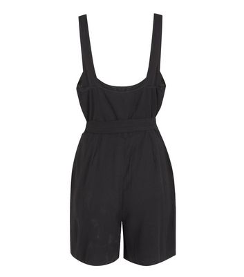 black button playsuit