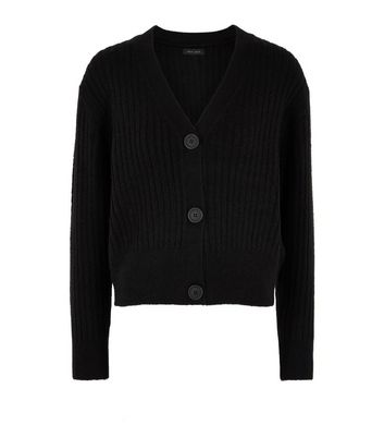 ribbed button up cardigan