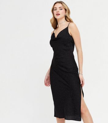 new look black slip dress