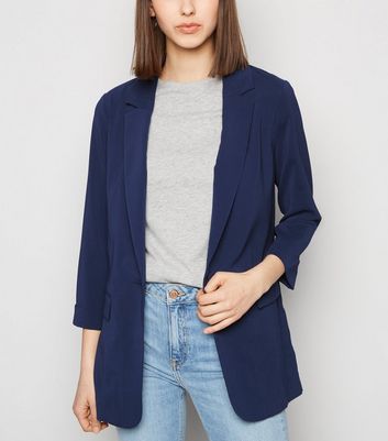 long crepe jacket