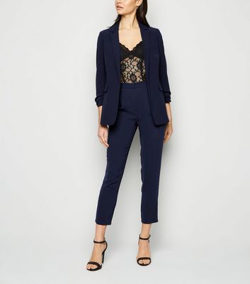 HBFAGFB Women's Office Trouser Suit Slim Fit Tops Lightweight Sporty Trouser  Versatile Sets Navy Size XL - Walmart.com