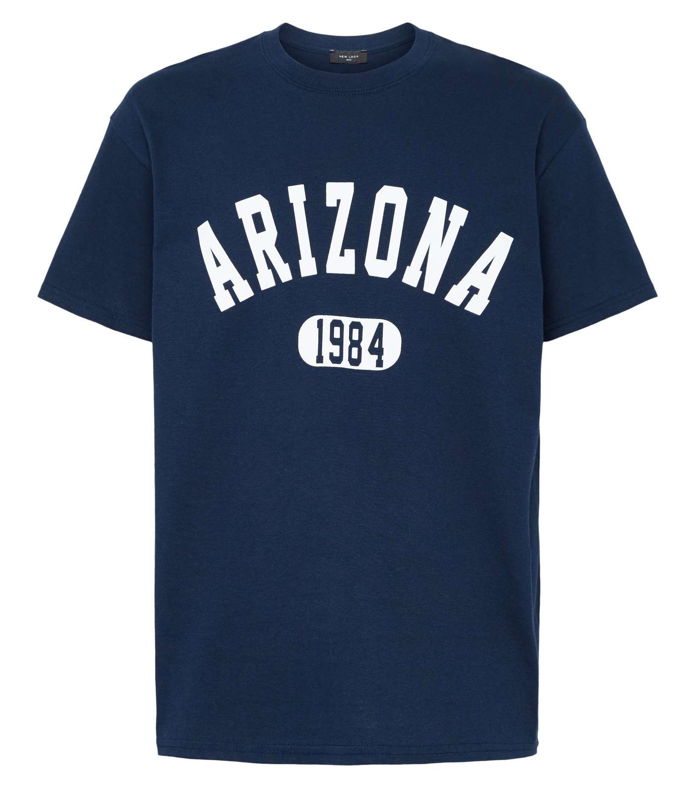 Navy Arizona Slogan T-Shirt Image 4