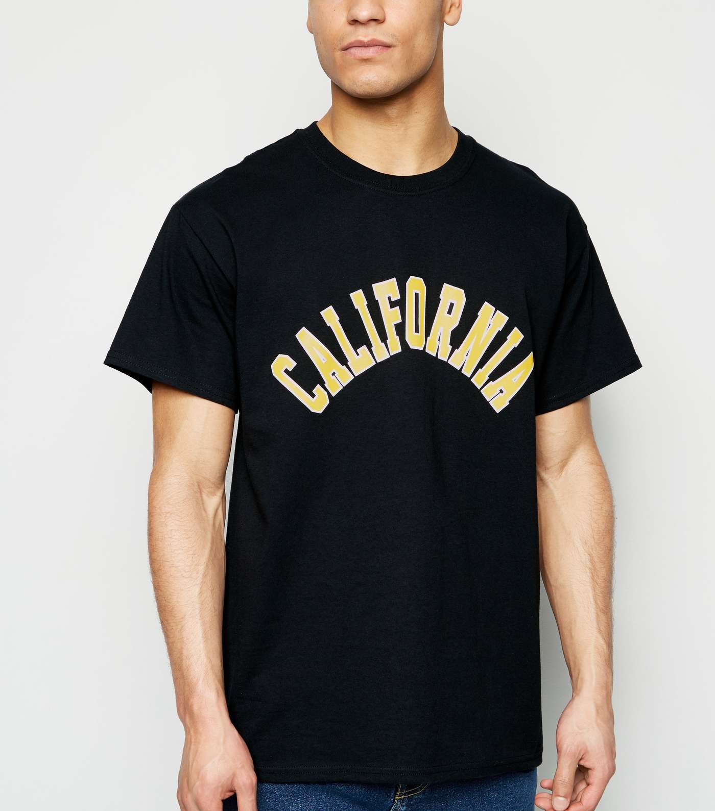Black California Slogan T-Shirt
