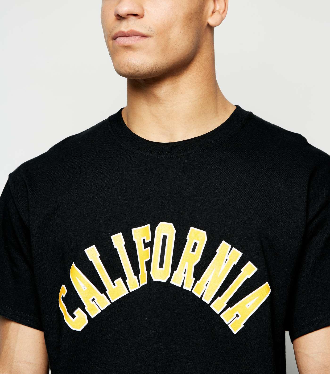 Black California Slogan T-Shirt Image 5