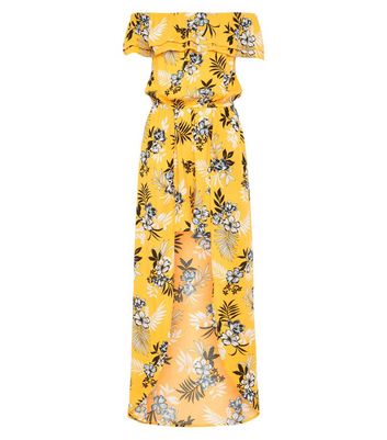 girls yellow floral dress