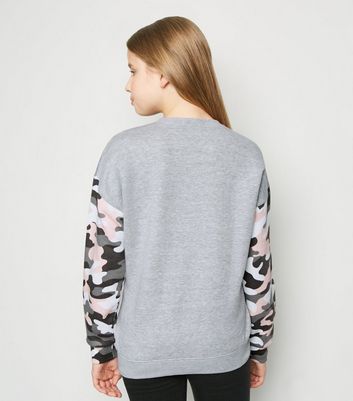 grey camo sweater