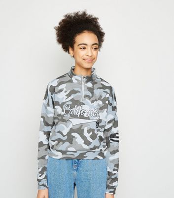 Girls camo sweatshirt deals