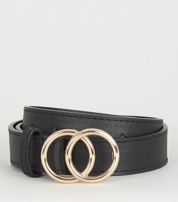 Girls Black Circle Buckle Belt | New Look