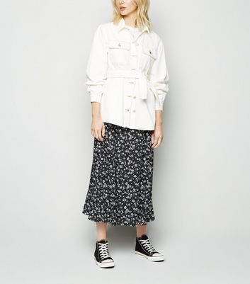 Midi floral circle skirt best sale