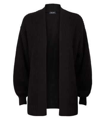 long puff sleeve cardigan