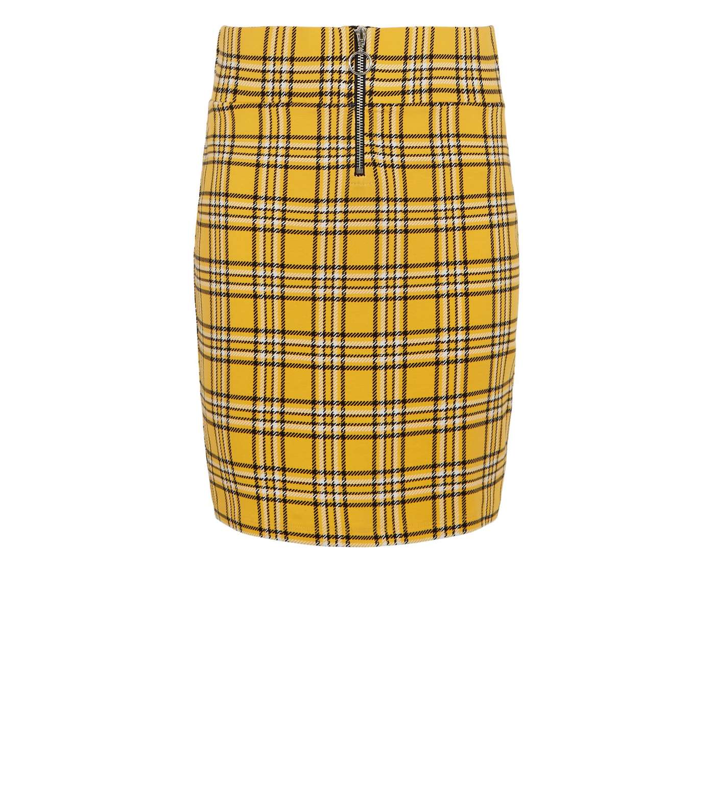 Girls Yellow Check Ring Tube Skirt Image 4