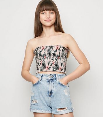 new look strapless top