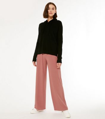 New Look pants with tie waist in pink | ASOS