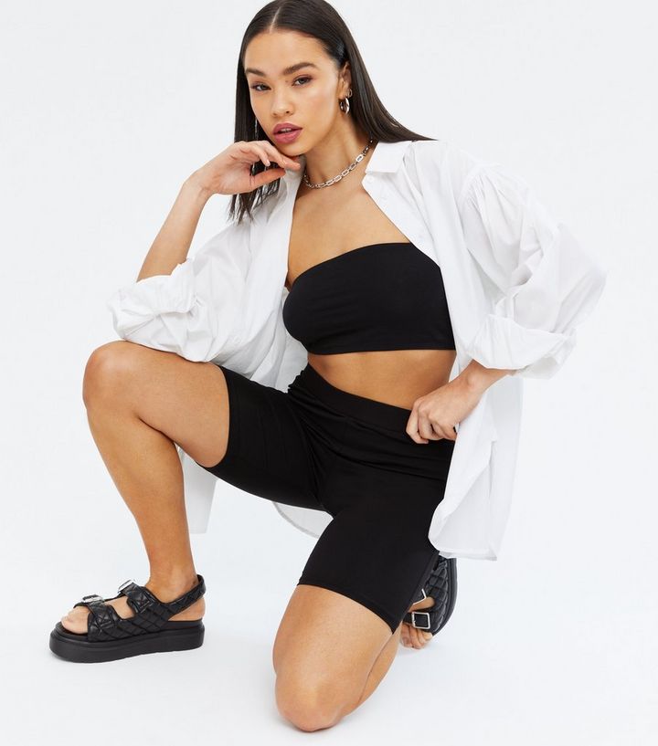 Black Cycling Shorts New Look