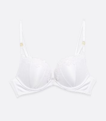 White lace and satin push up bra SC-644 Emma by Kinga –