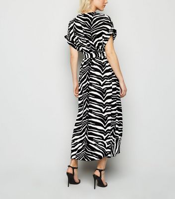 Petite zebra print store dress