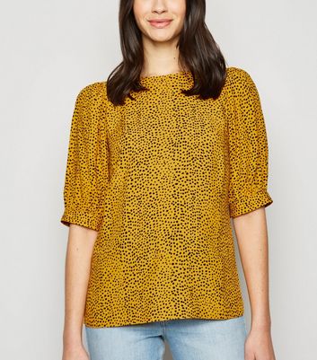 yellow blouse new look