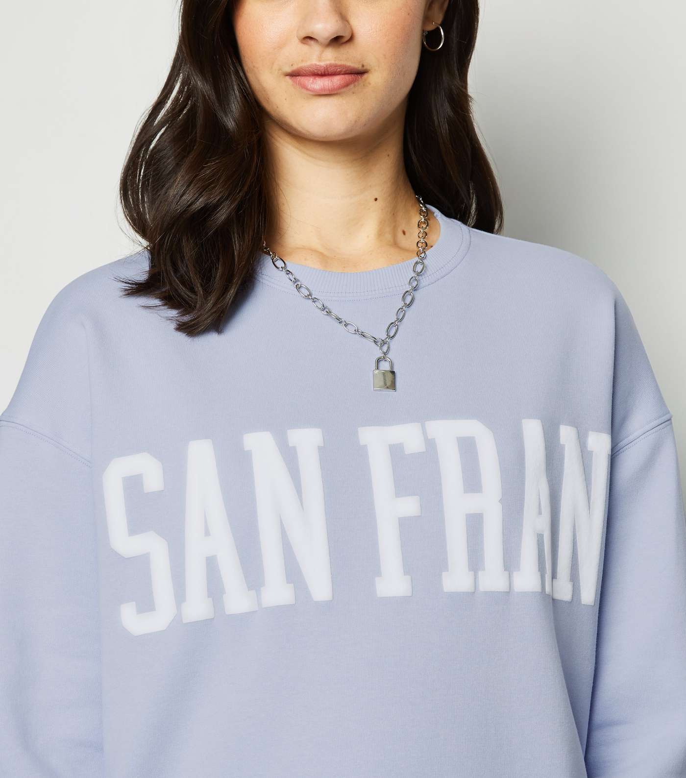 Pale Blue San Fran Logo Sweatshirt Image 5