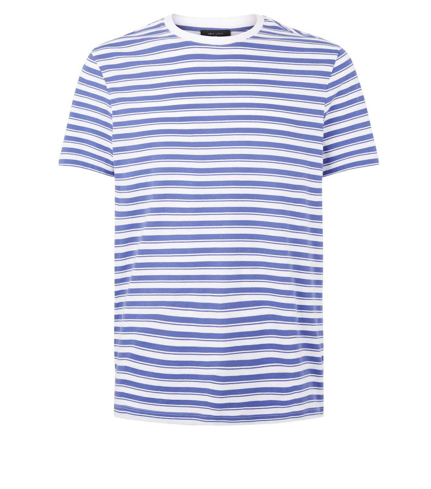 Lilac Stripe Short Sleeve Crew T-Shirt Image 3