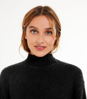 high neck long jumper