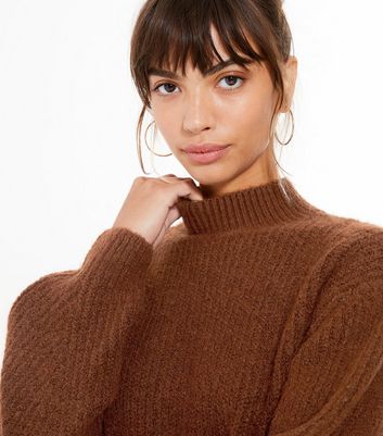 new look brown jumper