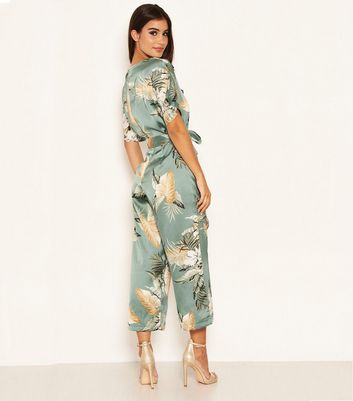 mint floral jumpsuit