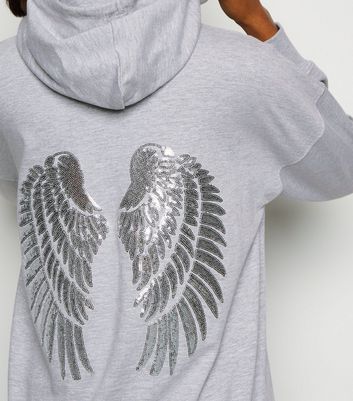 sweatshirt with angel wings