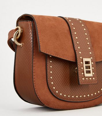 tan leather saddle bag uk