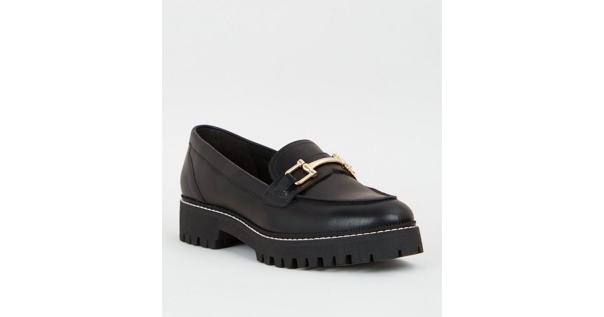 newlook chunky loafers