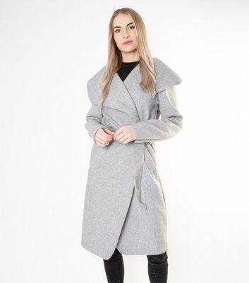 grey waterfall coat