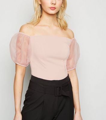 pink organza top