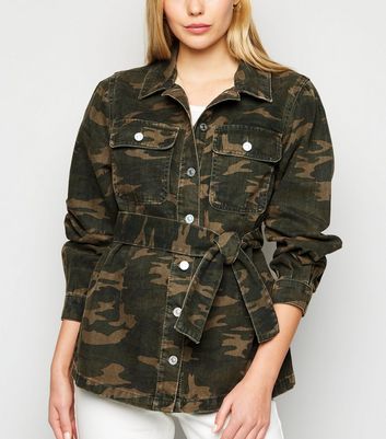 new look camo shacket