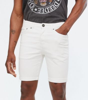 White denim hot sale shorts uk