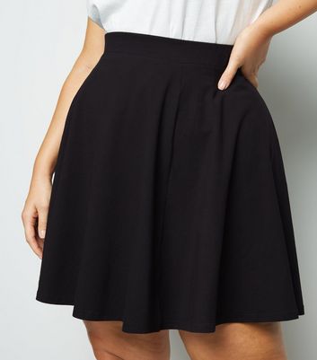 black skater skirt uk