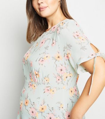 Mint on sale floral dress