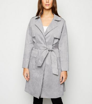 Grey top mac coat