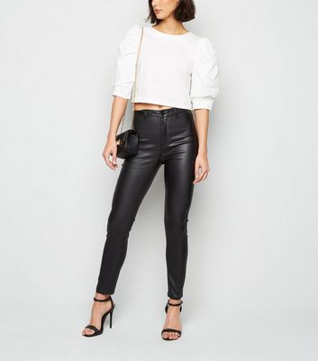 new look leather jeans