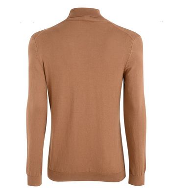 camel fine knit jumper