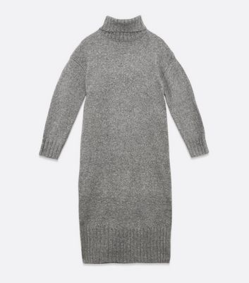 dark grey jumper dress