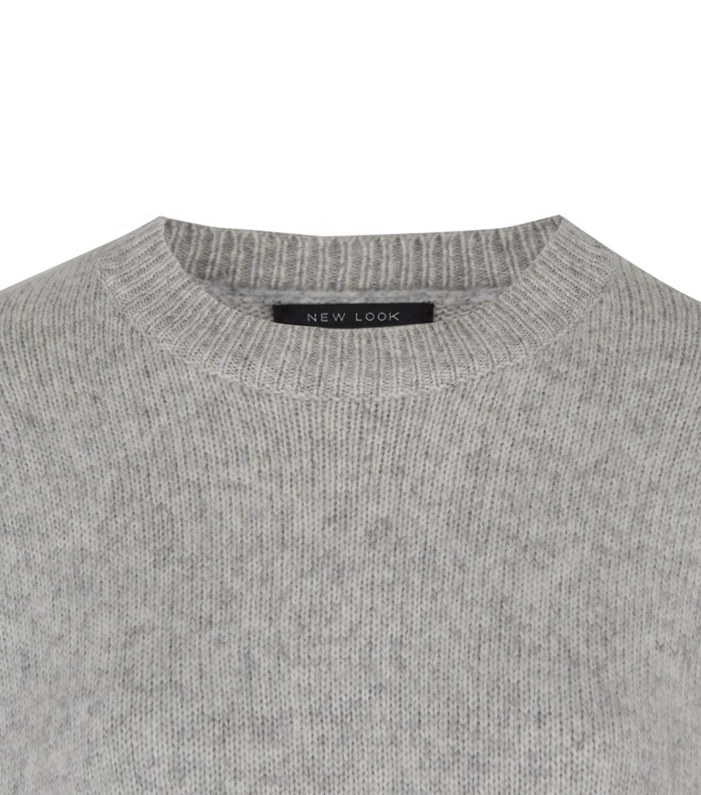 Tall Pale Grey Cropped Jumper Image 3