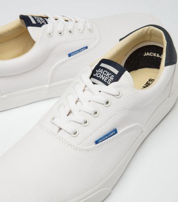 Mens white canvas clearance sneakers