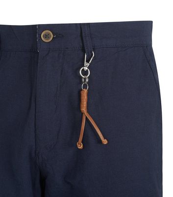 Image of Jack & Jones Navy Slim Leg Trousers New Look