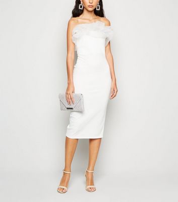 white bodycon graduation dress